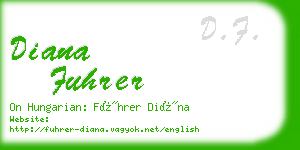 diana fuhrer business card